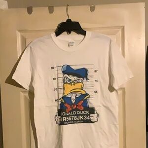 White Donald Duck Graphic T-Shirt